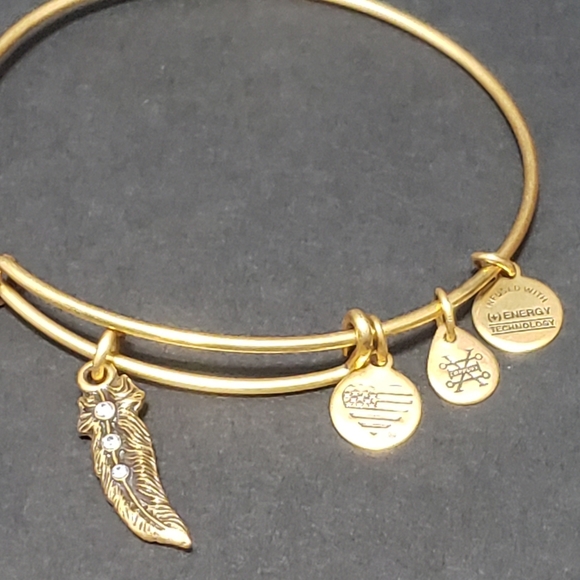Alex & Ani Coppure Swarovski Feather Brace… - Picture 8 of 10